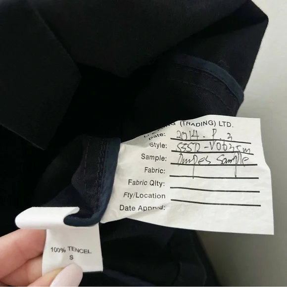 NEW Sample Eileen Fisher Double Breasted Belted Tencel Dress - Picture 6 of 6